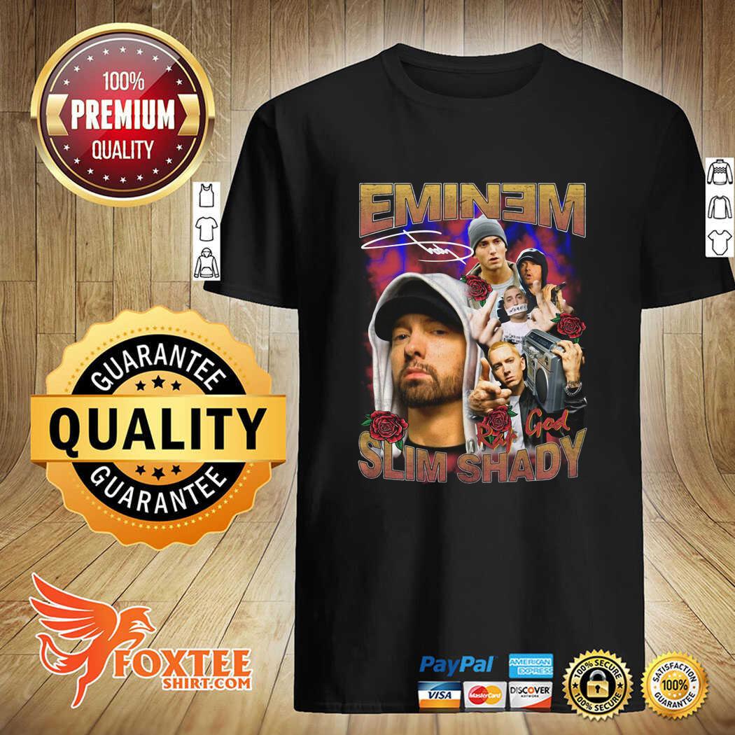 Eminem Slim Sady Signature The Legend Shirt - Foxteeshirt