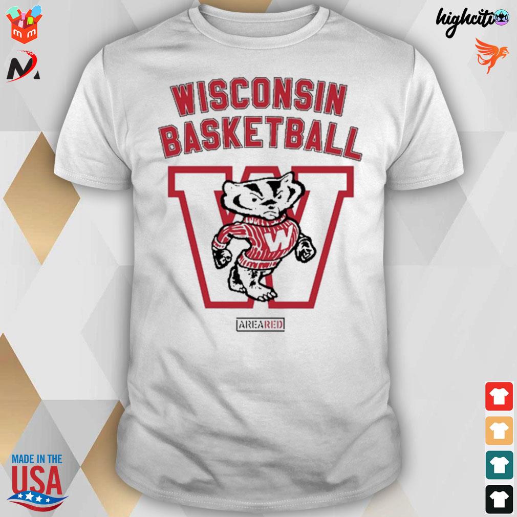 Wisconsin badgers basketball block party areared t-shirt
