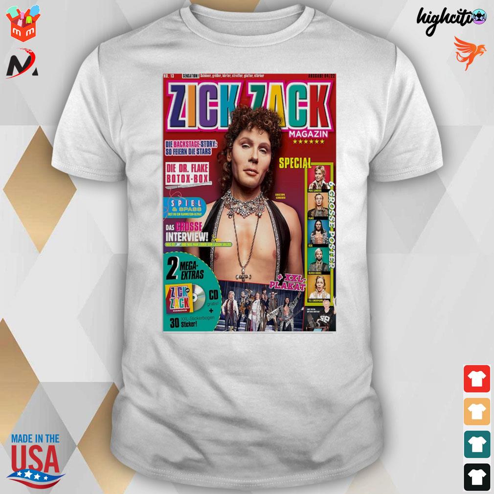 Zick Zack rammstein single 2022 the second single of the album zeit t-shirt