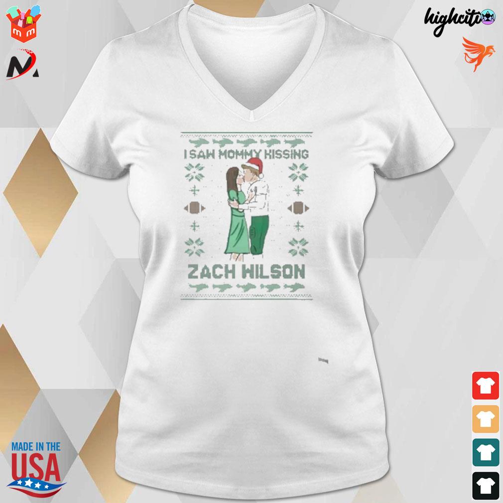 I saw Mommy kissing Zach Wilson Ugly Christmas shirt, hoodie, sweater, long  sleeve and tank top