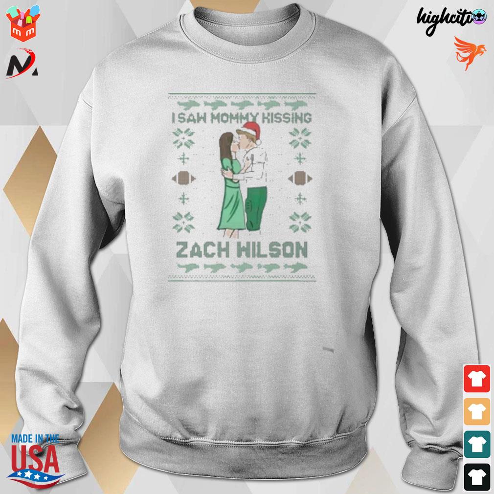 I saw Mommy kissing Zach Wilson Ugly Christmas shirt, hoodie, sweater, long  sleeve and tank top