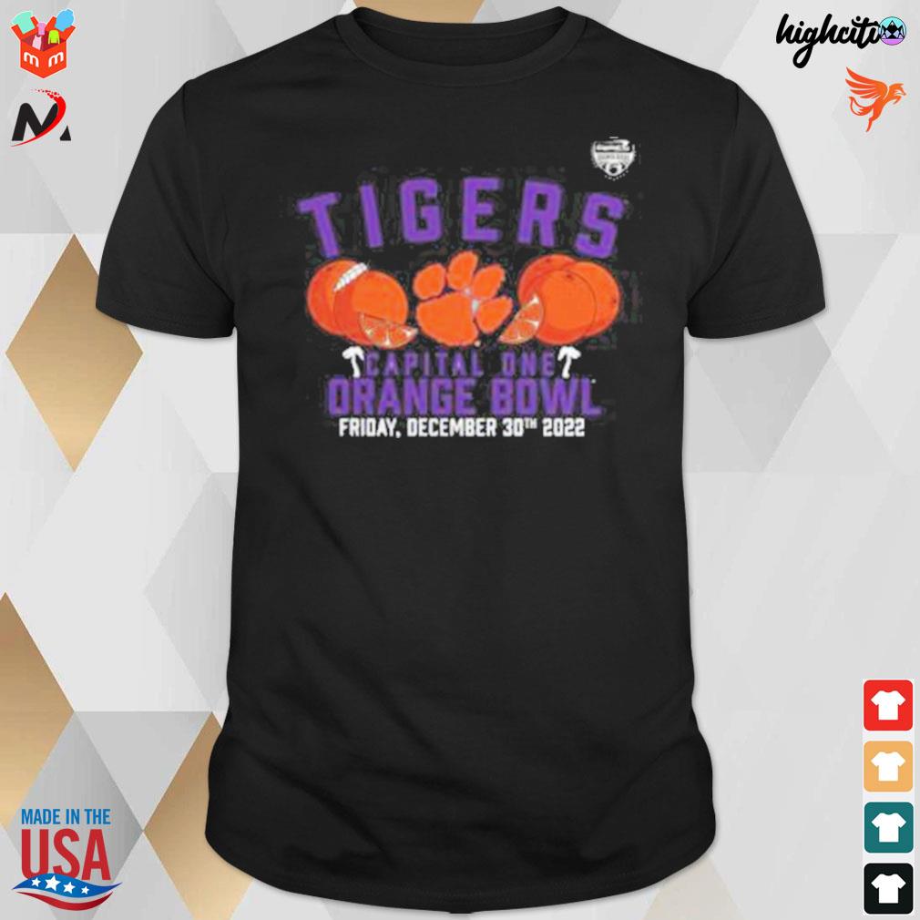 Clemson tigers 2022 orange bowl gameday stadium t-shirt