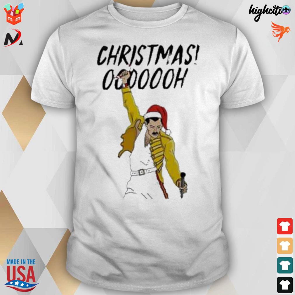 Freddie Mercury Christmas ooooooh t-shirt