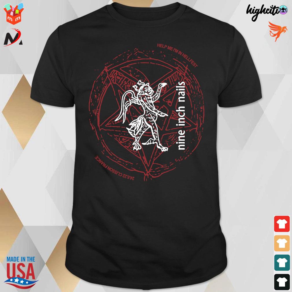 Official Nine inch nails hellfest demon t-shirt