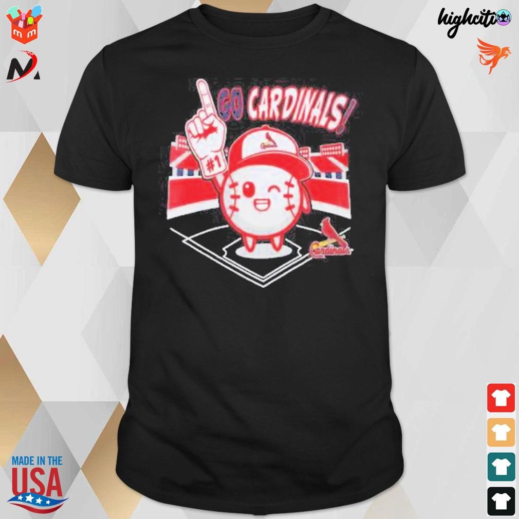 Infant St. Louis Cardinals navy ball boy go Cardinals t-shirt