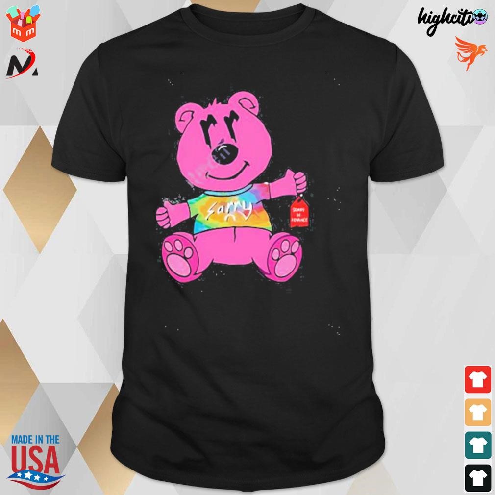 Sorry pink bear t-shirt