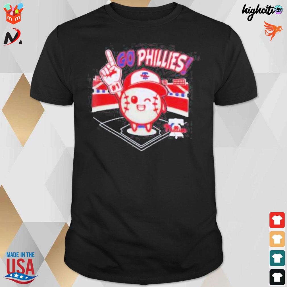 Toddler Philadelphia Phillies royal ball boy go Philies t-shirt