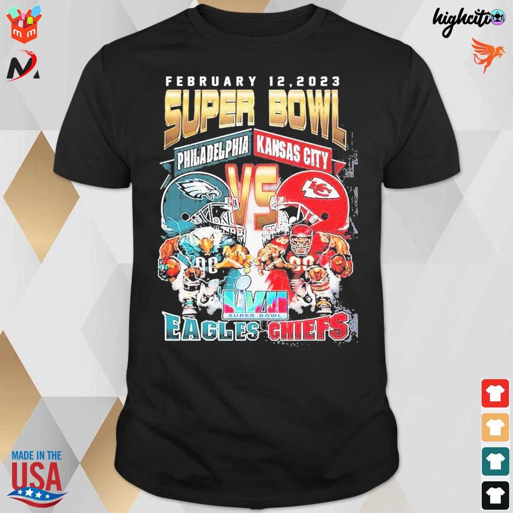 Super Bowl 2023 Philadelphia Eagles VS Kansas City Cheifs T Shirt