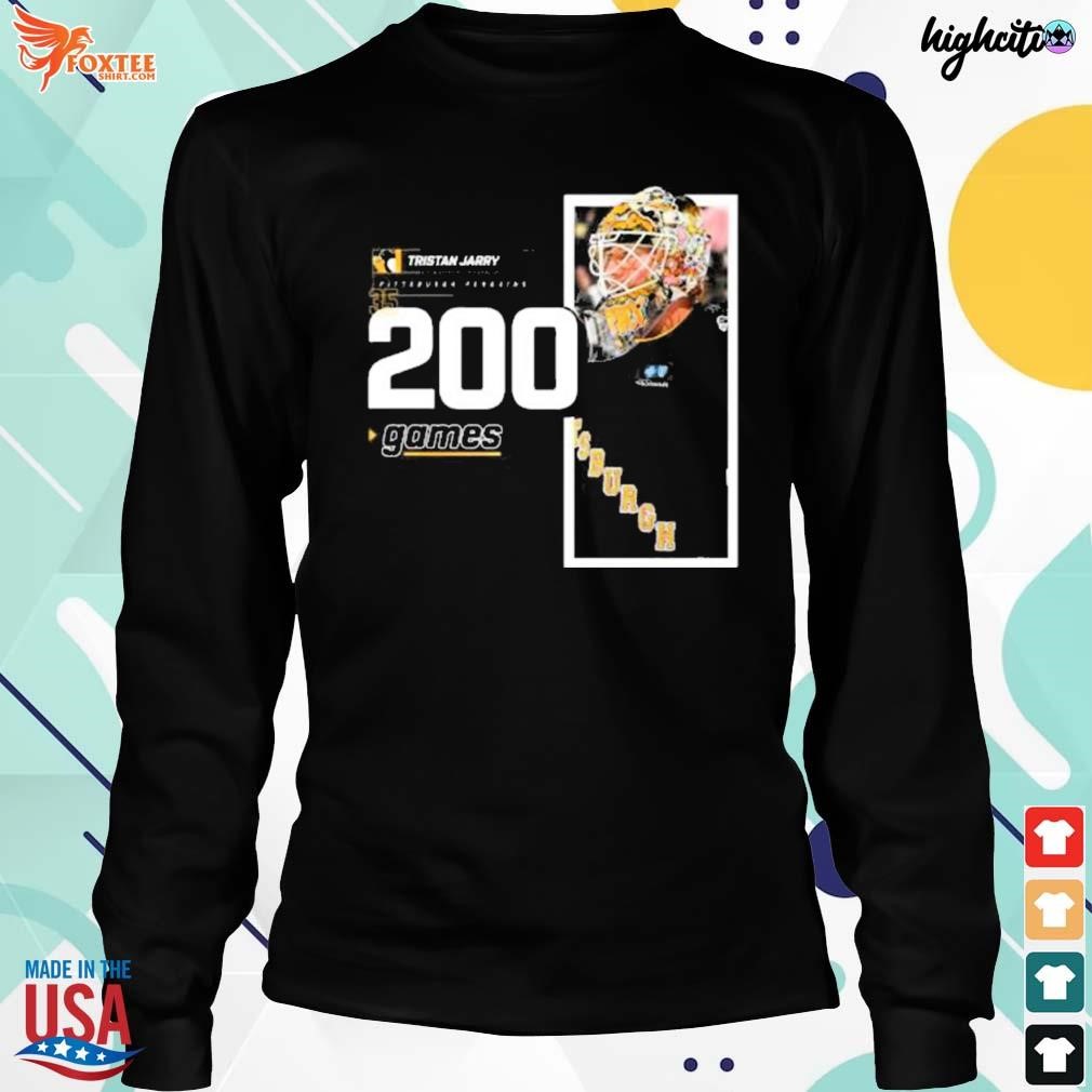 Tristan Jarry Pittsburgh Penguins 200 Nhl Games shirt - hoodie, shirt, tank  top, sweater and long sleeve t-shirt