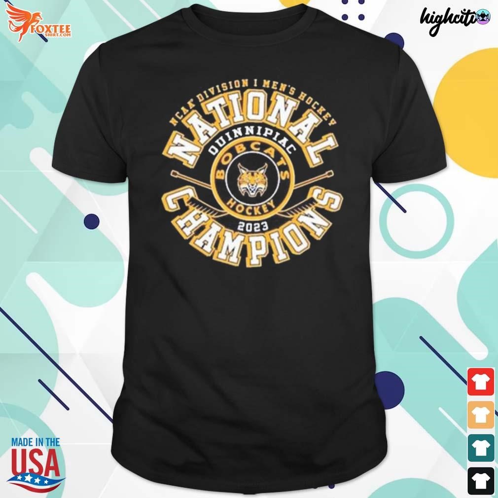 Best quinnipiac bobcats hockey 2023 national champions ncaa Division I t-shirt
