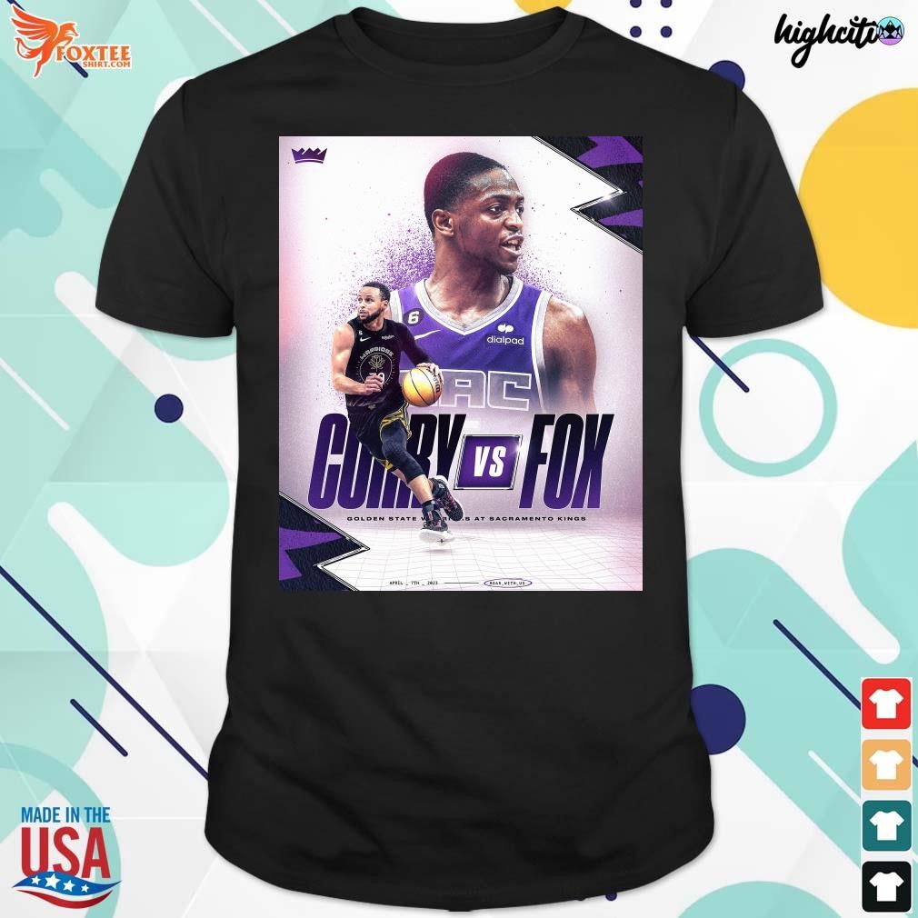 Funny official Curry vs Fox golden state warriors at sacramento kings basketball t-shirt