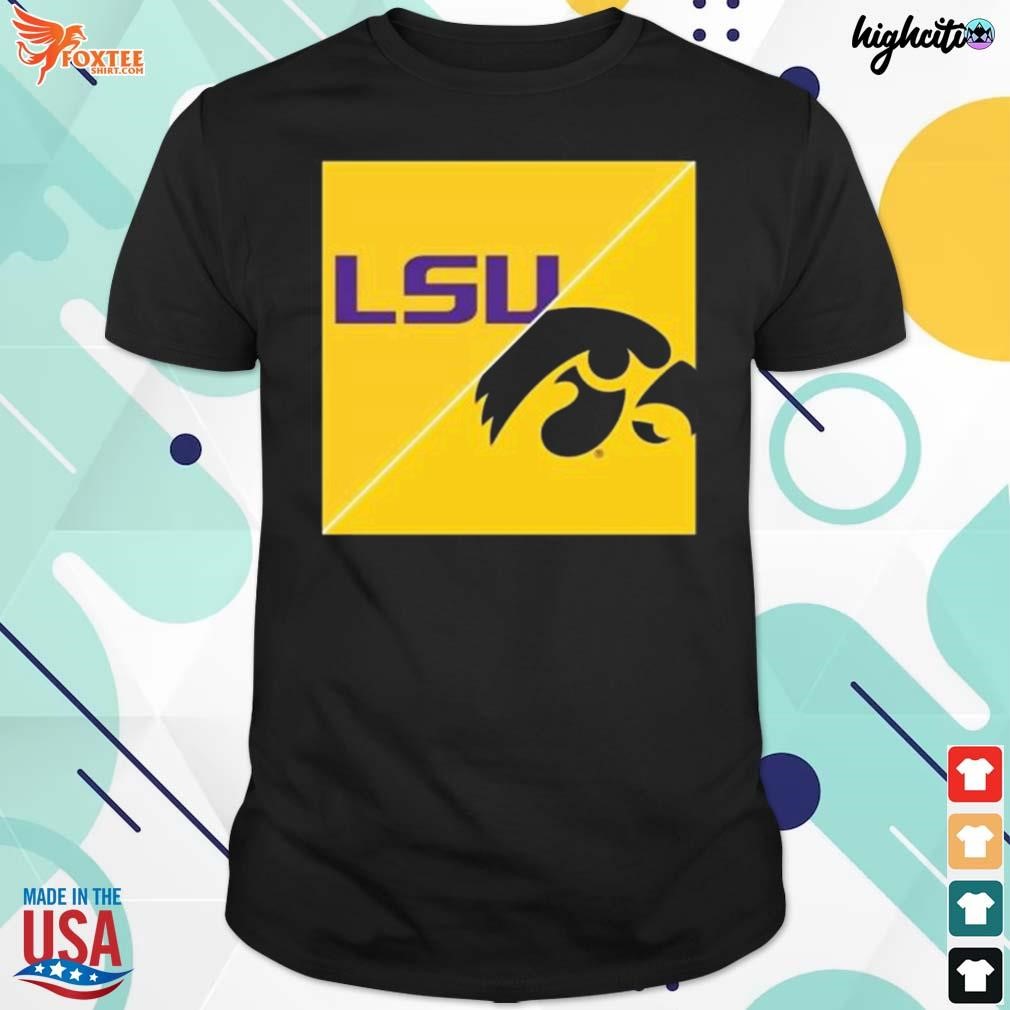 Iowa Hawkeyes vs. Lsu tigers women's national championship t-shirt