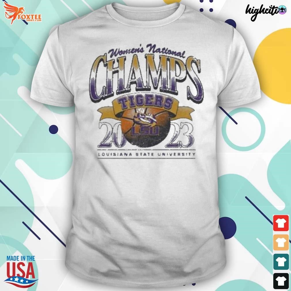 Louisiana state university women's basketball 2023 national champions t-shirt