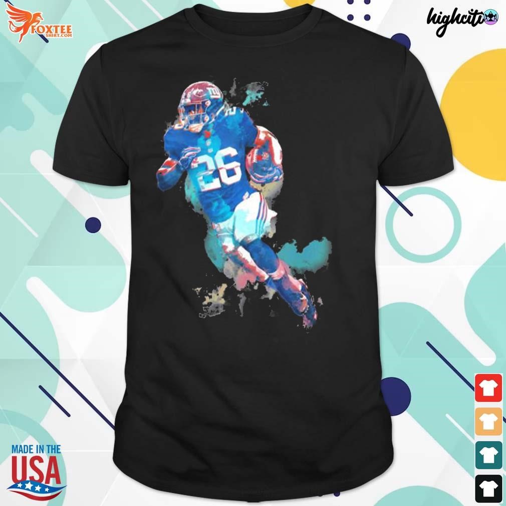 Premium giant Saq Barkley running back Football t-shirt