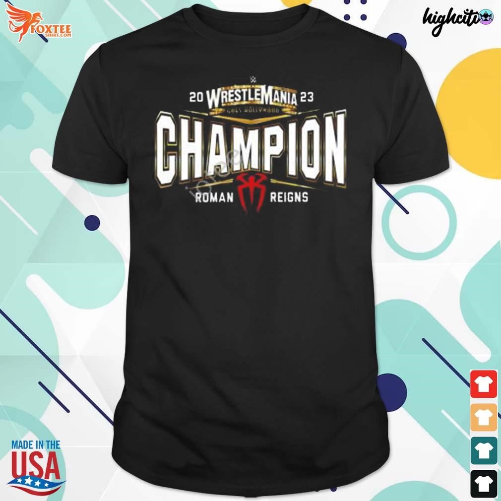 Wincraft roman reigns wrestlemania 39 champion t-shirt