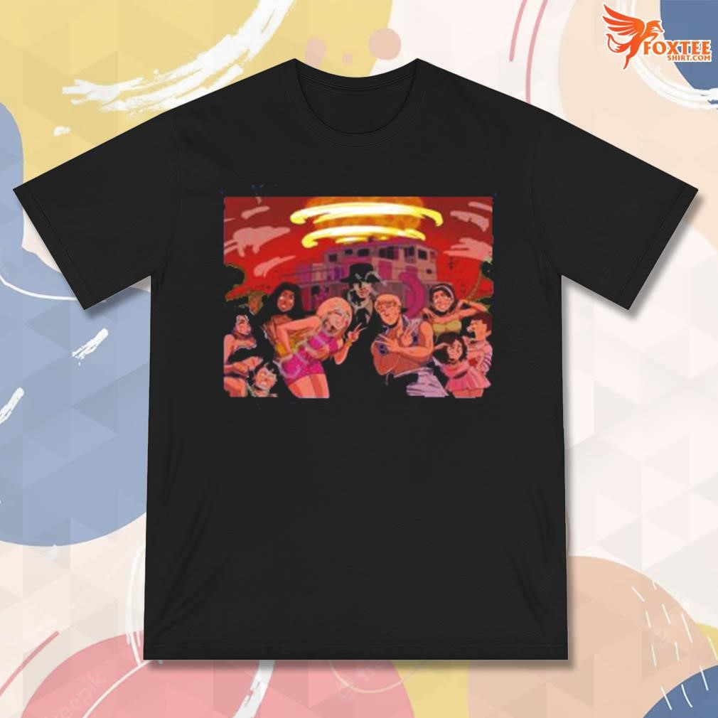 Best Ceo of milfs Barbie and Oppenheimer photo boom art design t-shirt