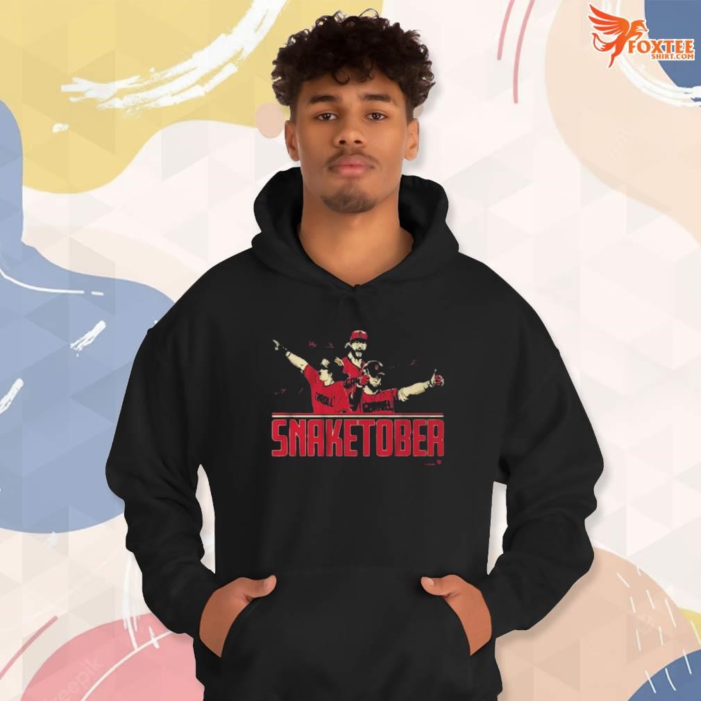 Official Corbin caroll lourdes gurriel jr and zac gallen snaketober T-shirt,  hoodie, tank top, sweater and long sleeve t-shirt